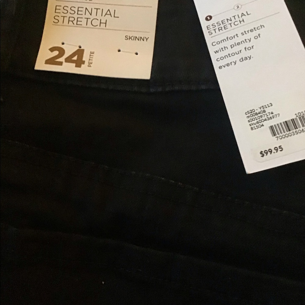 LOWEST🌺 NWT LANE BRYANT Sz24 BLACK STRETCH JEANS - Picture 8 of 12